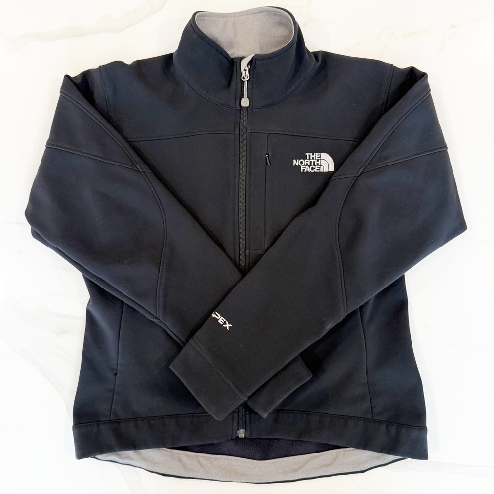 The North Face Apex Bionic Black Fleece Lined Performance Shell Jacket Sz S